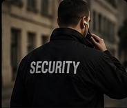 Security officer providing manned guarding